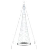 VidaXL LED Kerstboom met 555 LED met standaard Koudwit 500 cm Metaal