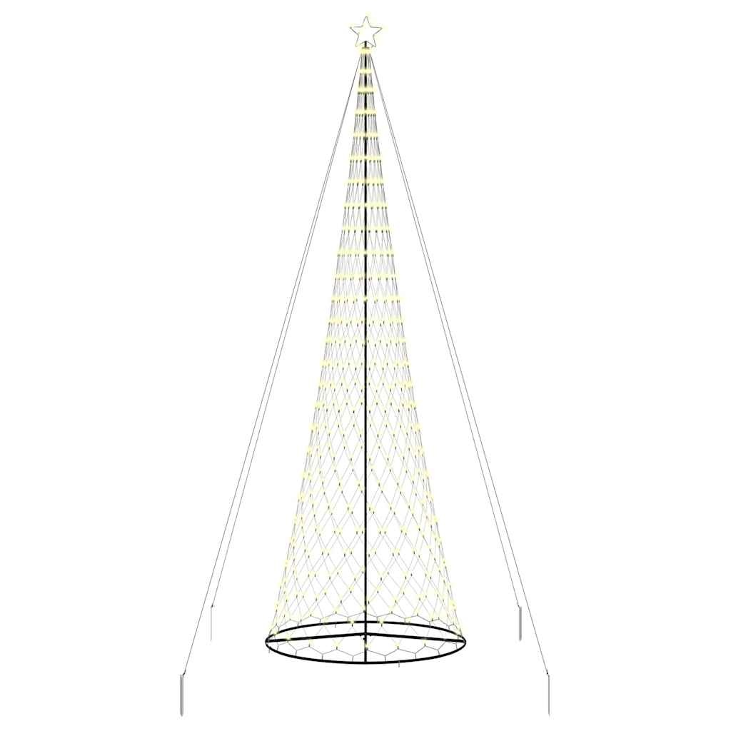 VidaXL LED Kerstboom met 555 LED met standaard Warmwit 500 cm Metaal