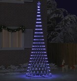 VidaXL LED Kerstboom met 455 LED met standaard Blauw 184.5 cm Metaal