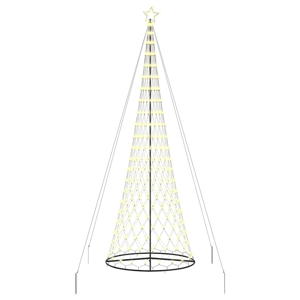 VidaXL LED Kerstboom met 455 LED met standaard Warmwit 184.5 cm Metaal