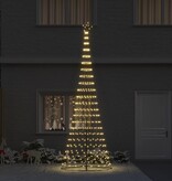 VidaXL LED Kerstboom met 455 LED met standaard Warmwit 184.5 cm Metaal