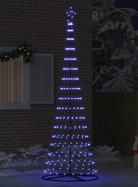 VidaXL LED Kerstboom met 355 LED met standaard Blauw 184.5 cm Metaal