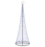 VidaXL LED Kerstboom met 355 LED met standaard Blauw 184.5 cm Metaal