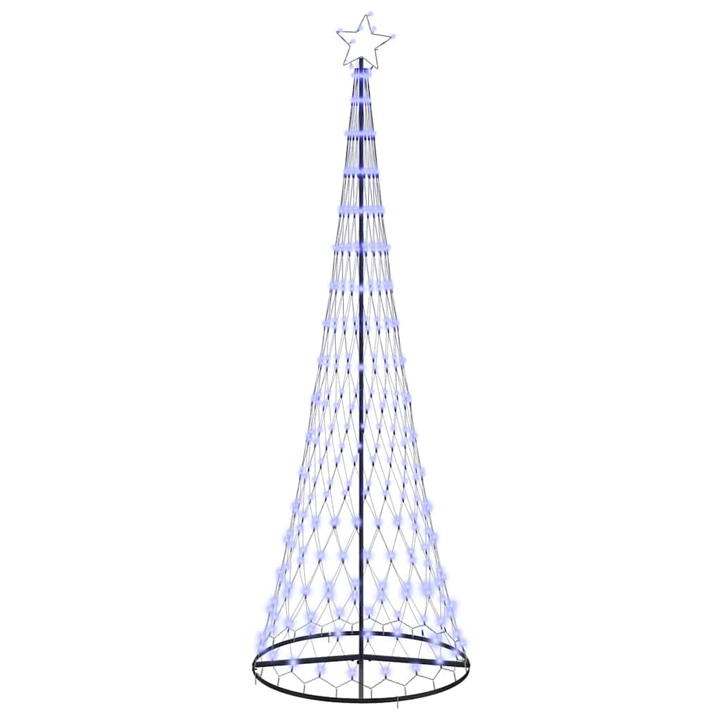 VidaXL LED Kerstboom met 355 LED met standaard Blauw 184.5 cm Metaal