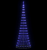 VidaXL LED Kerstboom met 355 LED met standaard Blauw 184.5 cm Metaal