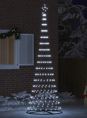 VidaXL LED Kerstboom met 355 LED met standaard Koudwit 184.5 cm Metaal