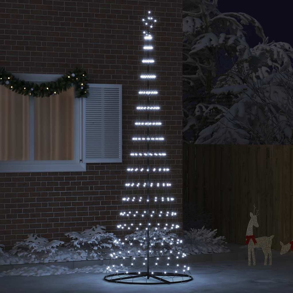 VidaXL LED Kerstboom met 355 LED met standaard Koudwit 184.5 cm Metaal