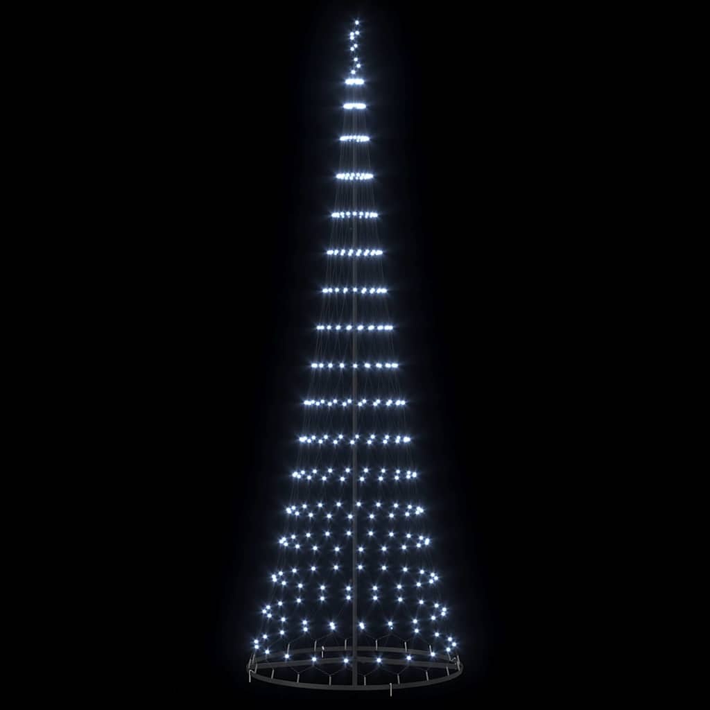 VidaXL LED Kerstboom met 355 LED met standaard Koudwit 184.5 cm Metaal