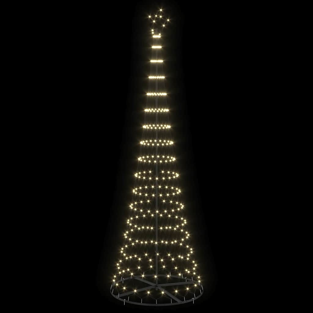 VidaXL LED Kerstboom met 355 LED met standaard Warmwit 184.5 cm Metaal