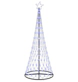 VidaXL LED Kerstboom met 295 LED met standaard Blauw 250 cm Metaal