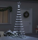 VidaXL LED Kerstboom met 295 LED met standaard Koudwit 250 cm Metaal