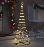 VidaXL LED Kerstboom met 295 LED met standaard Warmwit 250 cm Metaal