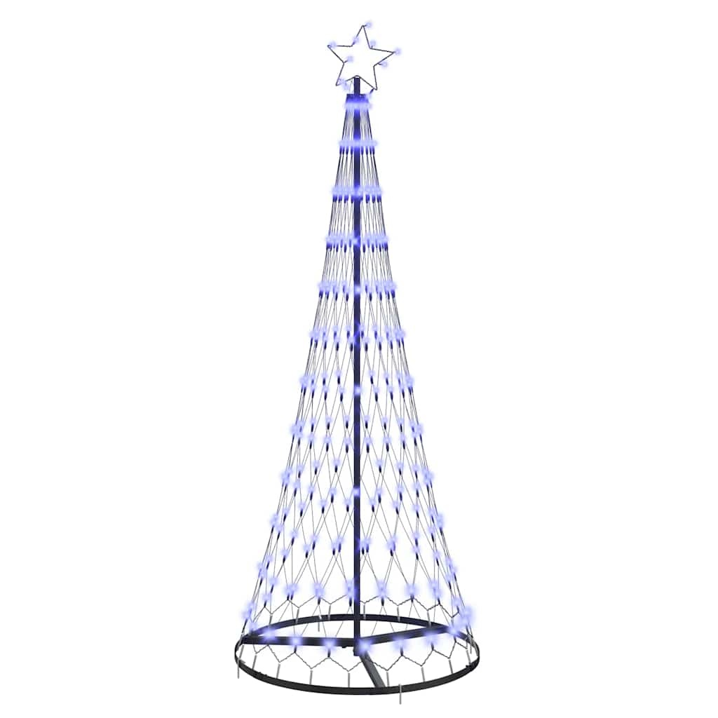VidaXL LED Kerstboom met 230 LED met standaard Blauw 184.5 cm Metaal