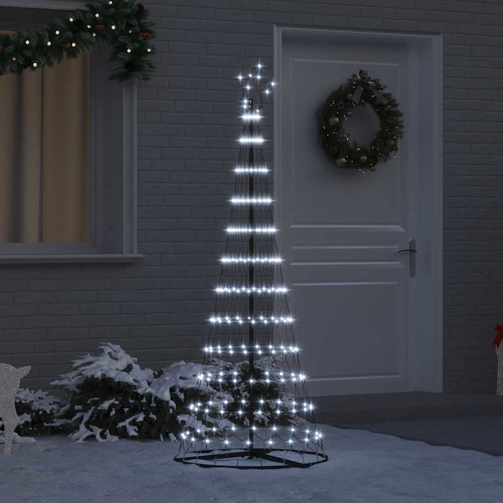 VidaXL LED Kerstboom met 230 LED met standaard Koudwit 184.5 cm Metaal