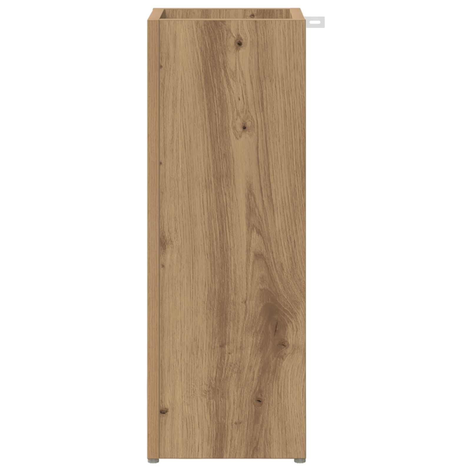 VidaXL Paraplu Standaard Artisan Eiken 20 x 20 x 55,5 cm Bewerkt hout