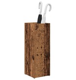VidaXL Paraplu Standaard Oudhout 20 x 20 x 55,5 cm Bewerkt hout