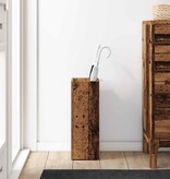 VidaXL Paraplu Standaard Oudhout 20 x 20 x 55,5 cm Bewerkt hout