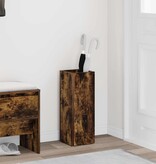 VidaXL Paraplu Standaard Gerookt eiken 20 x 20 x 55,5 cm Bewerkt hout