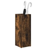 VidaXL Paraplu Standaard Gerookt eiken 20 x 20 x 55,5 cm Bewerkt hout