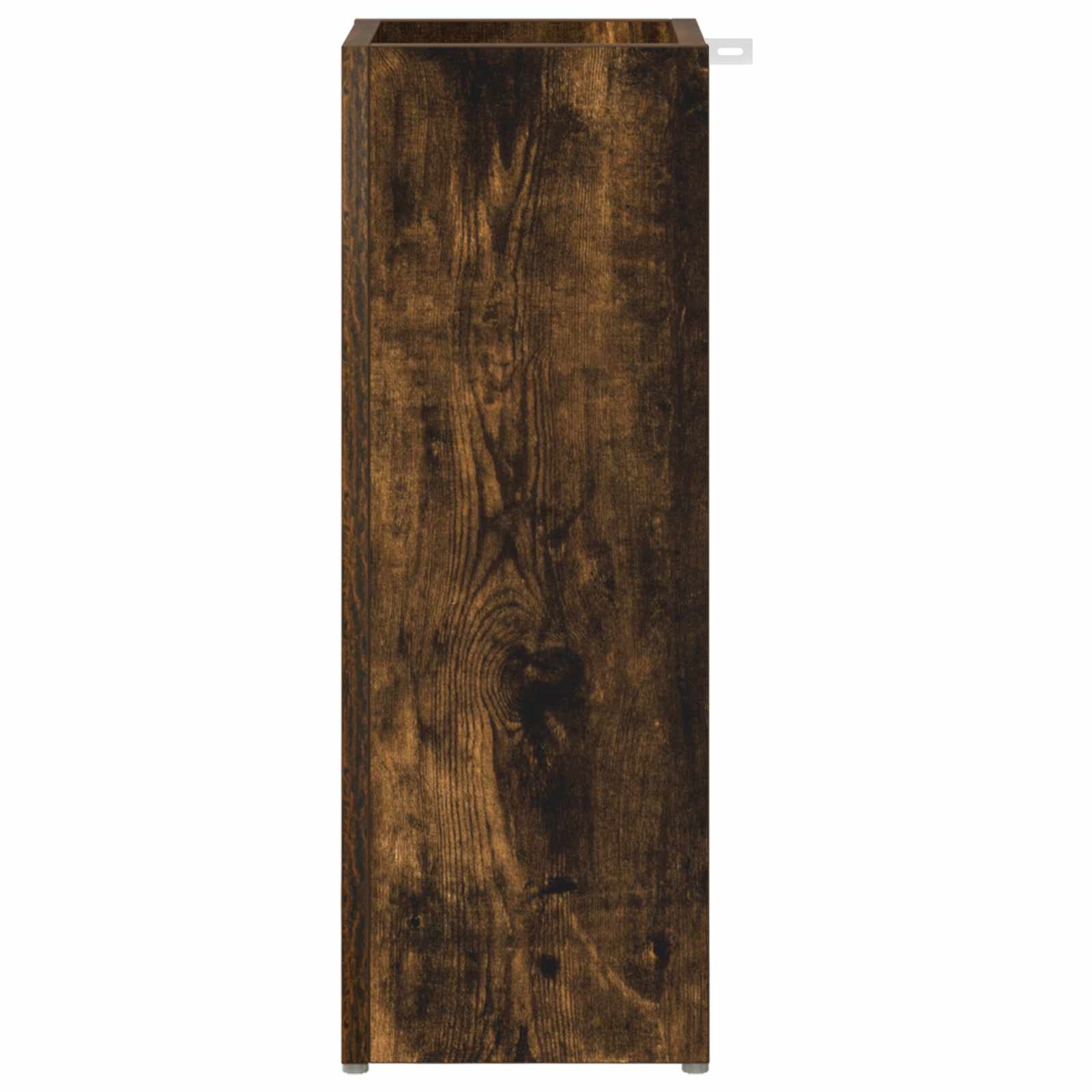 VidaXL Paraplu Standaard Gerookt eiken 20 x 20 x 55,5 cm Bewerkt hout