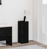 VidaXL Paraplu Standaard Zwart Eiken 20 x 20 x 55,5 cm Bewerkt hout
