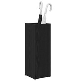 VidaXL Paraplu Standaard Zwart Eiken 20 x 20 x 55,5 cm Bewerkt hout