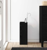 VidaXL Paraplu Standaard Zwart Eiken 20 x 20 x 55,5 cm Bewerkt hout