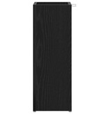 VidaXL Paraplu Standaard Zwart Eiken 20 x 20 x 55,5 cm Bewerkt hout