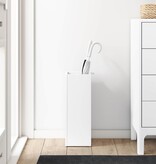 VidaXL Paraplu Standaard met opslag Wit 20 x 20 x 55,5 cm Bewerkt hout