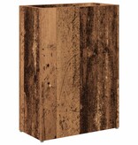 VidaXL Paraplu Standaard Oudhout 40 x 20 x 55,5 cm Bewerkt hout