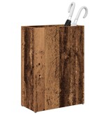 VidaXL Paraplu Standaard Oudhout 40 x 20 x 55,5 cm Bewerkt hout