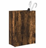 VidaXL Paraplu Standaard Gerookt eiken 40 x 20 x 55,5 cm Bewerkt hout
