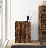 VidaXL Paraplu Standaard Gerookt eiken 40 x 20 x 55,5 cm Bewerkt hout