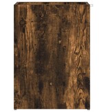 VidaXL Paraplu Standaard Gerookt eiken 40 x 20 x 55,5 cm Bewerkt hout