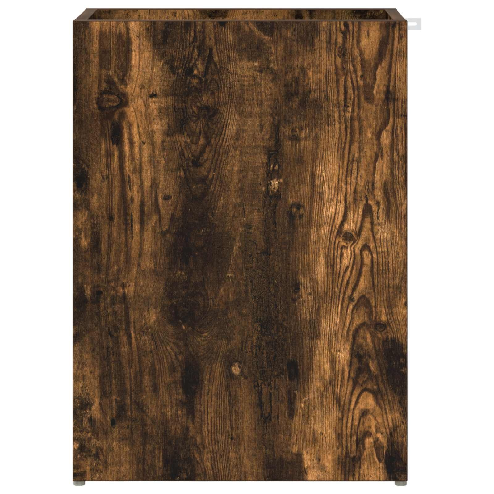 VidaXL Paraplu Standaard Gerookt eiken 40 x 20 x 55,5 cm Bewerkt hout