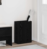 VidaXL Paraplu Standaard Zwart Eiken 40 x 20 x 55,5 cm Bewerkt hout