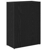 VidaXL Paraplu Standaard Zwart Eiken 40 x 20 x 55,5 cm Bewerkt hout