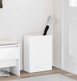 VidaXL Paraplu Standaard met opslag Wit 40 x 20 x 55,5 cm Bewerkt hout