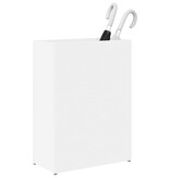 VidaXL Paraplu Standaard met opslag Wit 40 x 20 x 55,5 cm Bewerkt hout