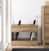 VidaXL Paraplu Standaard Artisan Eiken 65 x 24 x 50 cm Bewerkt hout