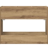 VidaXL Paraplu Standaard Artisan Eiken 65 x 24 x 50 cm Bewerkt hout