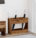 VidaXL Paraplu Standaard Oudhout 65 x 24 x 50 cm Bewerkt hout