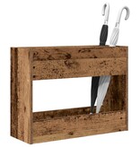 VidaXL Paraplu Standaard Oudhout 65 x 24 x 50 cm Bewerkt hout
