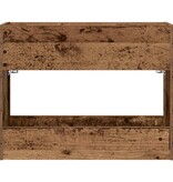 VidaXL Paraplu Standaard Oudhout 65 x 24 x 50 cm Bewerkt hout