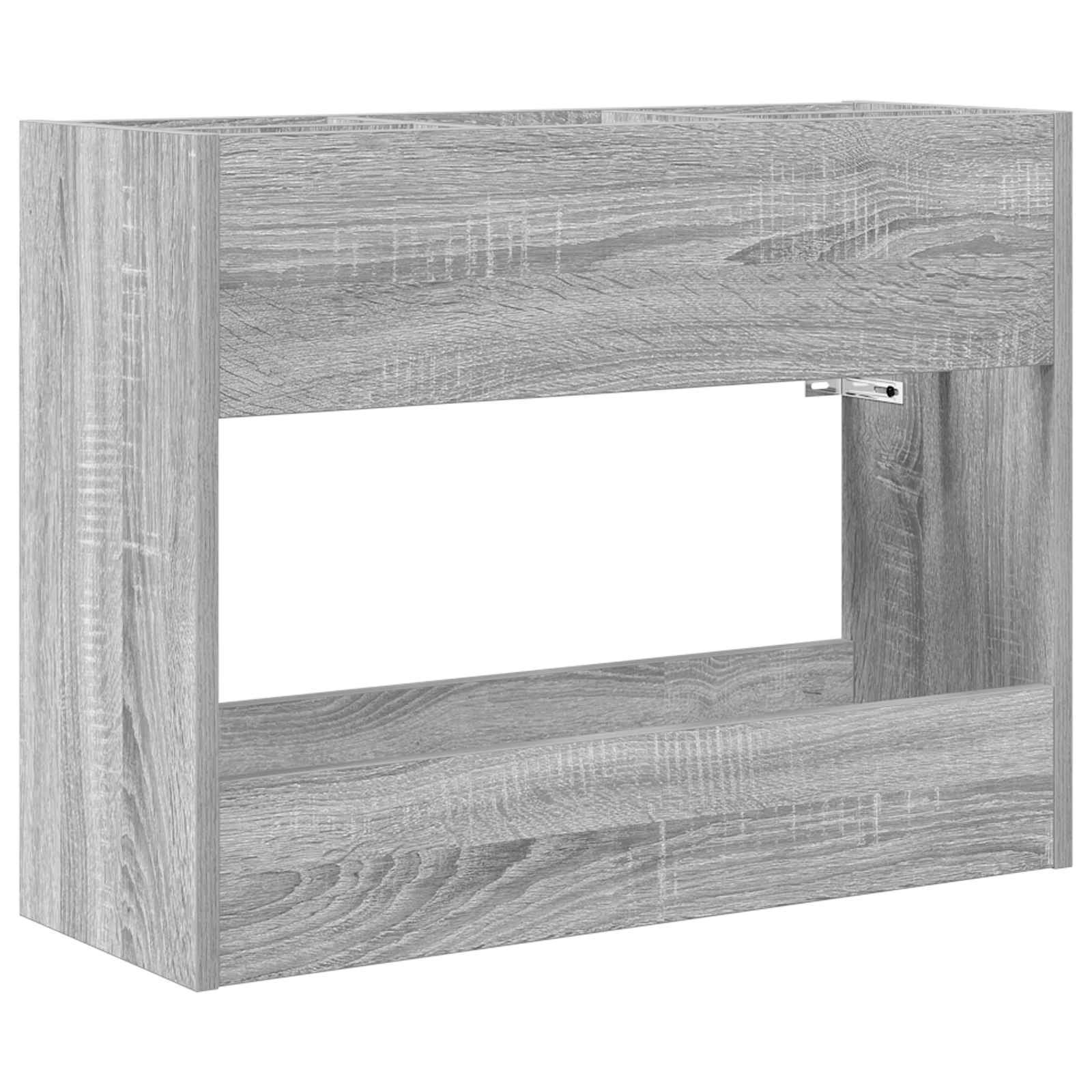 VidaXL Paraplu Standaard Grijs Sonoma 65 x 24 x 50 cm Bewerkt hout