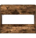 VidaXL Paraplu Standaard Gerookt eiken 65 x 24 x 50 cm Bewerkt hout