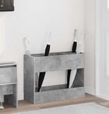 VidaXL Paraplu Standaard Beton Grijs 65 x 24 x 50 cm Bewerkt hout