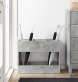 VidaXL Paraplu Standaard Beton Grijs 65 x 24 x 50 cm Bewerkt hout