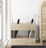 VidaXL Paraplu Standaard Sonoma Eiken 65 x 24 x 50 cm Bewerkt hout