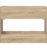 VidaXL Paraplu Standaard Sonoma Eiken 65 x 24 x 50 cm Bewerkt hout